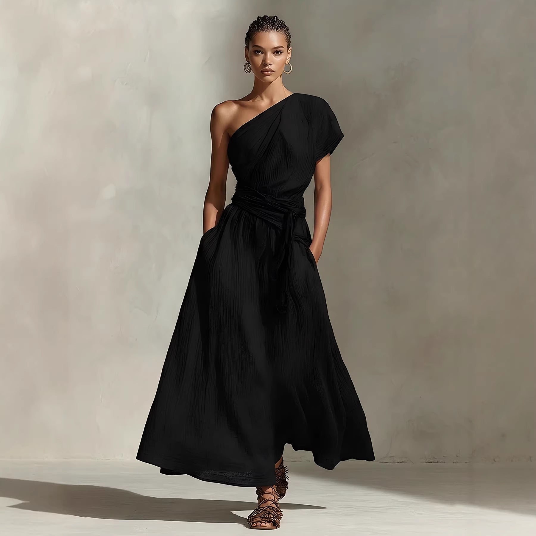 Aurelia One-Shoulder Maxi Dress