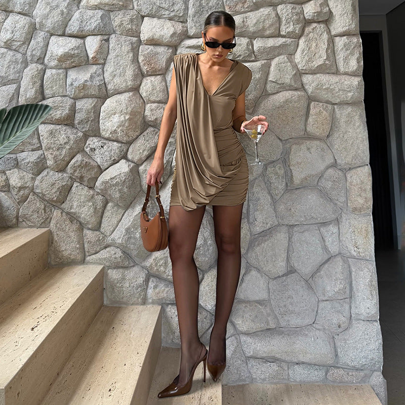 Amara Draped Mini Dress